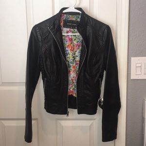 Wilsons Leather Black Faux Leather Jacket XS
